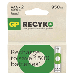 GP ReCyko HR03 (AAA) 950mAh 2ks B25112 - Nabíjacie batérie