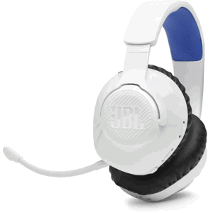 JBL Quantum 360P Console Wireless QUANTUM360PSW - Bezdrôtové herné slúchadlá na uši s odnímateľným mikrofónom pre PC, PlayStation 5,