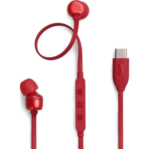 JBL Tune 310C červené T310CRED - Káblové USB-C slúchadlá do uší s vysokým rozlíšením