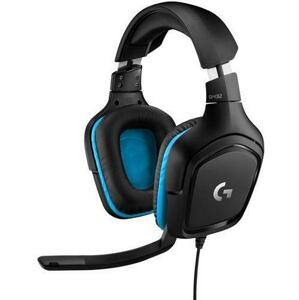 Logitech G432 Gaming Headset Leatheratte 981-000770 - Hráčske slúchadlá s mikrofónom