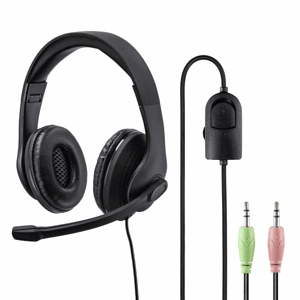 Hama HS-P200 PC Office stereo headset 139923 - Slúchadlá s mikrofónom