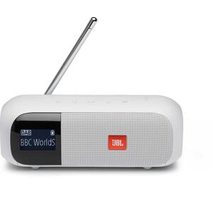 JBL Tuner2 biely - Bluetooth reproduktor s FM a DAB tunerom