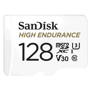 SanDisk High Endurance Video MicroSDXC 128GB Class 10 U3 V30 (r100/w40) 183567 - Pamäťová karta + adaptér