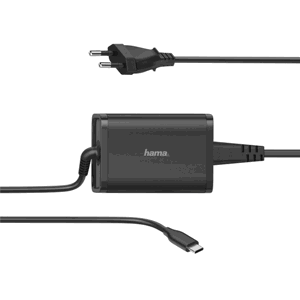 Hama 65W USB-C napájací zdroj, Power Delivery, 5-20V 200006 - Napájací adaptér pre notebooky/telefóny/tablety/powerbanky