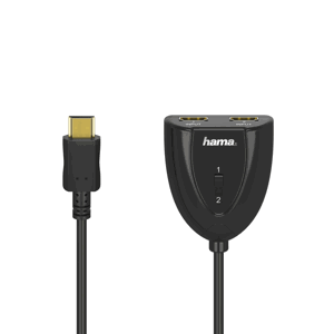 Hama HDMI prepínač 2x1 mechanický 205161 - HDMI prepínač 2x1