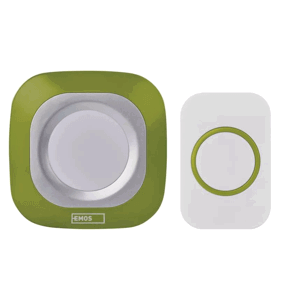 Emos P5733G zelený P5733G - Domový bezdrôtový zvonček