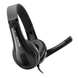 Canyon CHSU-1 USB Headset, čierny CNS-CHSU1B - Slúchadlá s mikrofónom