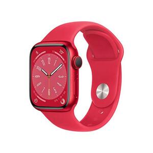 Apple Watch 8 GPS + Cellular 41mm RED Aluminium Case with RED Sport Band MNJ23CS/A - Smart hodinky