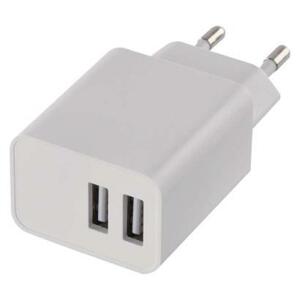 Emos SMART 3.1A (15W) max. V0125 - Univerzálny USB adaptér biely