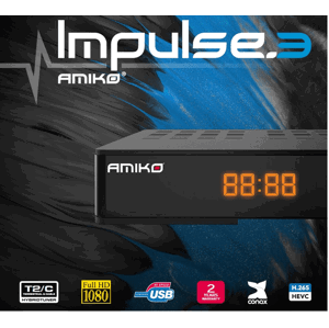 Amiko IMPULSE 3 H265 T2/C 3615 - DVB-T2/C prijímač