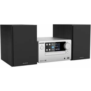 Kenwood M-725DAB-S strieborný M-725DAB-S - Mikrosystém s CD, DAB+ tunerom, Bluetooth, USB