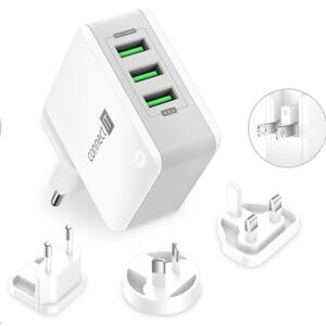 Connect IT Nomad2 WorldTravel adaptér 3xUSB 24W biely CWC-3310-WH - Univerzálny USB adaptér