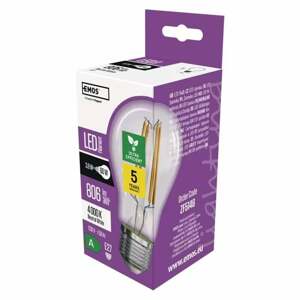 Emos Filament A60 3.8W E27 neutrálna biela ZF5148 - LED žiarovka