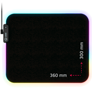 Lorgar Steller 913 Mousepad M RGB LRG-GMP913 - Herná podložka pod myš s podsvietením