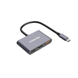 Canyon DS-4 usb-c hub - 1*USB 3.2, 1*USB-C, 1*HDMI CNS-TDS4 - USB-C rozbočovač, fast charging