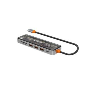 Canyon DS-13 usb-c hub - 3*USB 3.0, 1*USB-C, 1*HDMI, 1*MicroSD, 1*SD čítačka CNS-TDS13 - USB-C rozbočovač