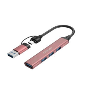 Canyon DS-02 ružový CNS-TDS02P - USB / USB-C rozbočovač (HUB) 4port