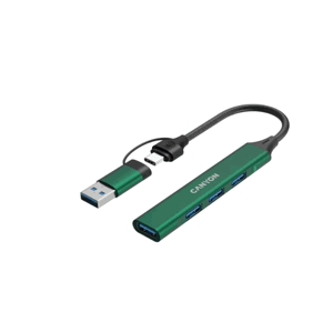 Canyon DS-02 zelený CNS-TDS02GR - USB / USB-C rozbočovač (HUB) 4port