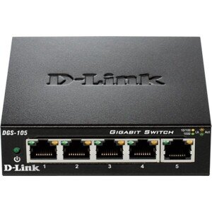 D-Link DGS-105 5-portový Gigabit Desktop Switch