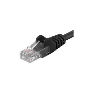 PremiumCord Patch kábel UTP RJ45-RJ45 CAT6 2m čierny