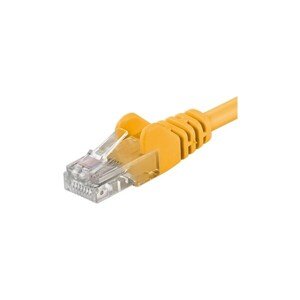 PremiumCord Patch kábel UTP RJ45-RJ45 CAT6 5m žltý