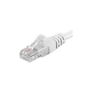 PremiumCord Patch kábel UTP RJ45-RJ45 level 5e 5m biely