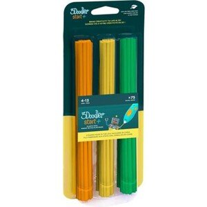 3Doodler náplň ECO-PCL pre 3D pero Start+ 75ks - oranžová, žltá, zelená