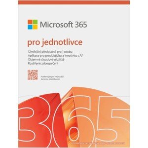 Microsoft 365 pre jednotlivcov 1 rok SK krabicová verzia