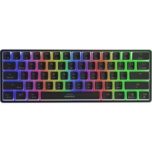 Genesis THOR 660 herná bezdrôtová klávesnica Gateron Brown US Čierna