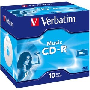 VERBATIM CD-R (10 ks) Audio/Live it!/Colour/Jewel/80Min