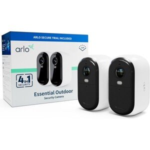 Arlo Essential (Gen.2) FHD vonkajšia bezpečnostná kamera, 2 Pack, biela