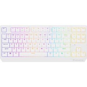 Genesis THOR 230 TKL RGB bezdrôtová mechanická klávesnica biela Outemu Red