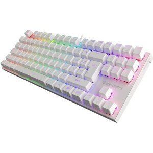 Genesis THOR 303 TKL Outemu Peach Silent mechanická klávesnica CZ/SK biela