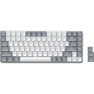 Satechi SM1 Slim mechanická bezdrôtová Bluetooth podsvietená klávesnica šedá/biela