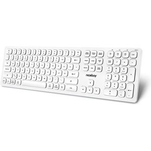 Niceboy Office K30 bezdrôtová klávesnica (CZ/SK) biela