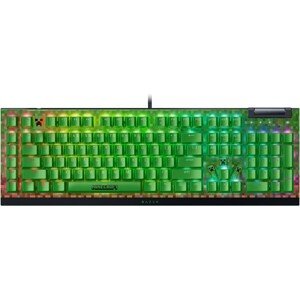 Razer BlackWidow V4 X Green Switch Minecraft Ed. herná klávesnica (US) čierna