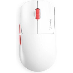 Myš Marvo MONKA PRIME, biela, optika, 26000DPI, Tri-Mode