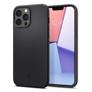 Zadný kryt Spigen Silicone Fit pre Apple iPhone 13 Pro Max, čierna - openbox ACS03228