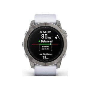 Garmin epix Pro (g2) Sapphire, 51mm, Titanium, Whitestone band