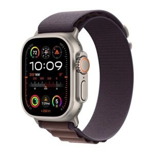 Apple Watch Ultra 2 GPS + Cellular, 49mm Titanium Case with Indigo Alpine Loop - Small