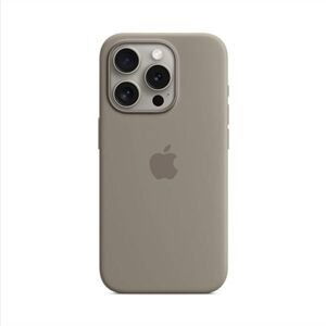 Silikónový zadný kryt pre Apple iPhone 15 Pro s MagSafe, ílovo sivá MT1E3ZM/A