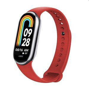 FIXED Silikónový remienok pre Xiaomi Mi Band 8, červený