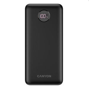 Powerbank Canyon s digitálnym displejom 1xUSB-C/ 2x USB-A 20000, čierna CNE-CPB2002B