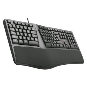 C-Tech KB-113E USB Ergo CZ/SK, čierna