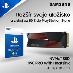 Samsung SSD 990 PRO w/ heatsink, 1TB, NVMe M.2, vystavený, záruka 21 mesiacov