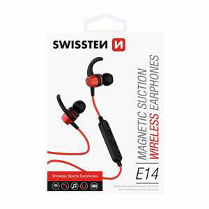 Bluetooth slúchadlá Swissten Active, červené 51105091