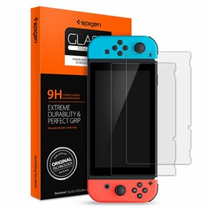 Ochranné sklo Spigen GLAS.tr Slim pre Nintendo Switch, 2 kusy R01GL21523