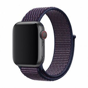 Športový náhradný remienok Devia Deluxe Sport3 Series pre Apple Watch 44mm, tmavomodrý