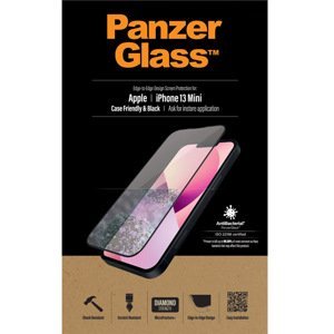 Ochranné temperované sklo PanzerGlass Case Friendly pre Apple iPhone 13 Mini, čierne PRO2744