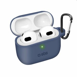 SBS Silikónové puzdro pre Apple AirPods 3, modré